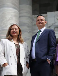 Green Party co-leaders James Shaw and Marama Davidson