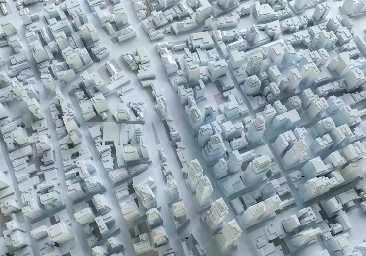 modèle de ville en 3D
