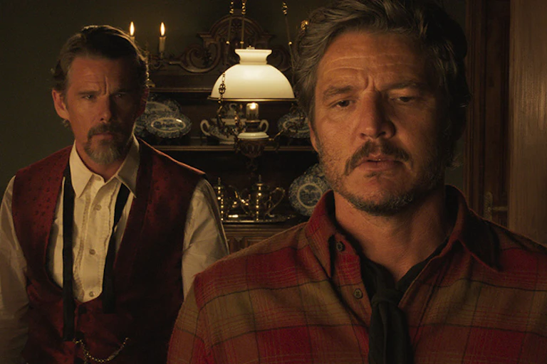 Ethan Hawke and Pedro Pascal in Strange Way of Life.