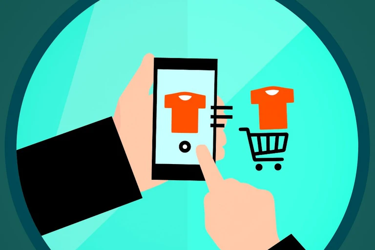 Illustration d'un achat en ligne