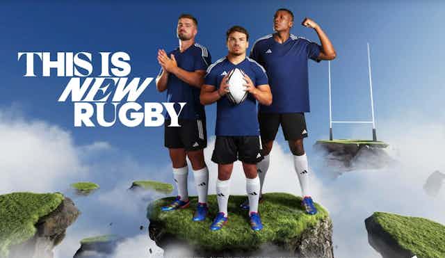 Affiche de la campagne « This is new rugby » d'Adidas