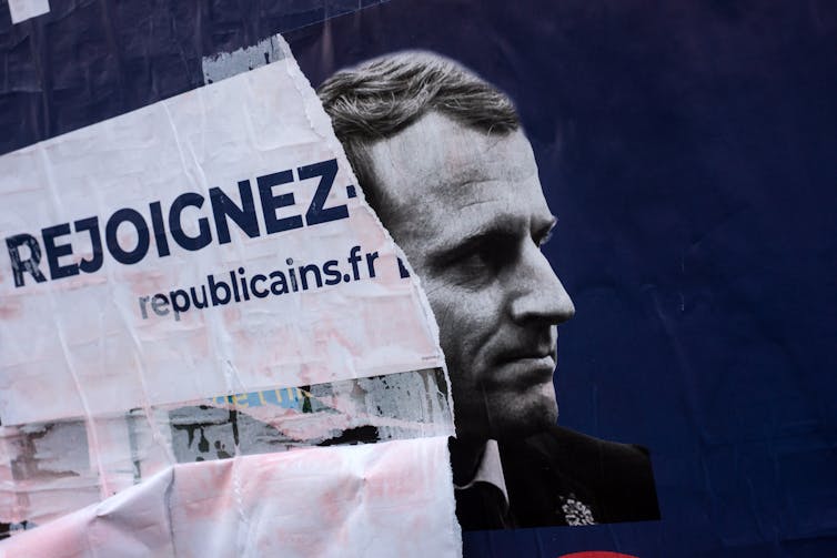Affiche d’Emmanuel Macron pour l’élection présidentielle de 2022