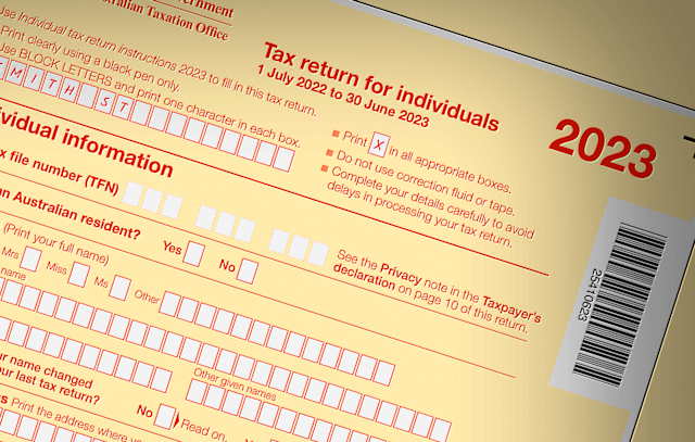 Blank tax return form