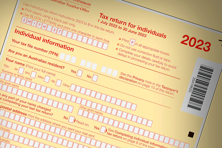 Blank tax return form