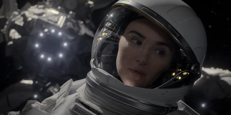 A woman astronaut