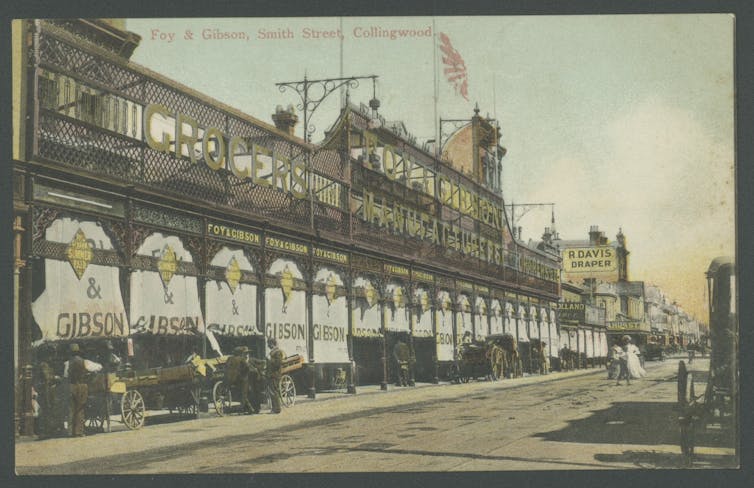 A Victorian-era department store.