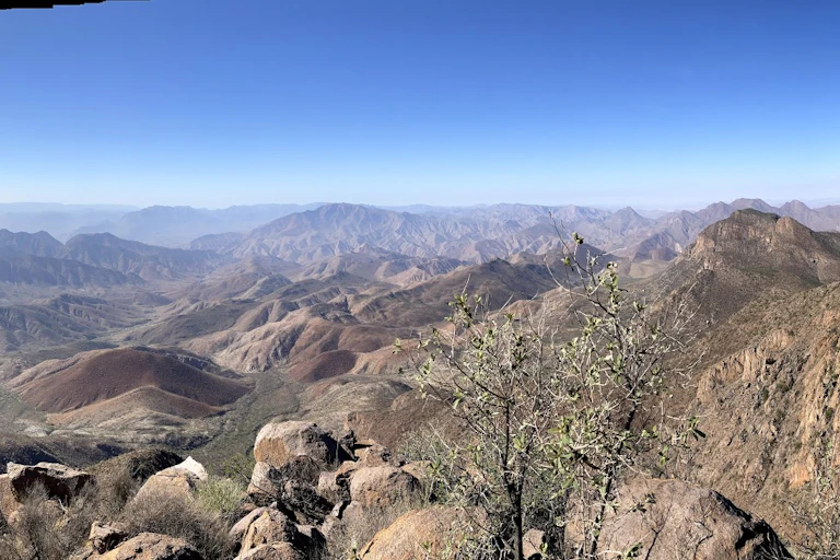 Mountainous landscape.