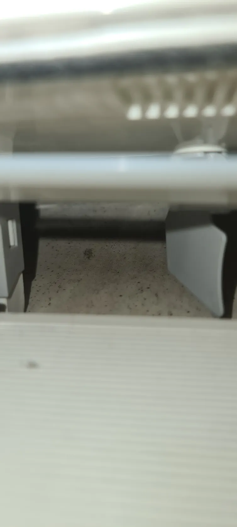 Mould grows inside an aircon unit.