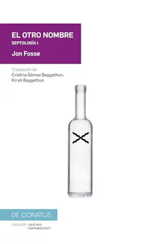 Portada blanca del libro El otro nombre, parte de la Septología de Jon Fosse.