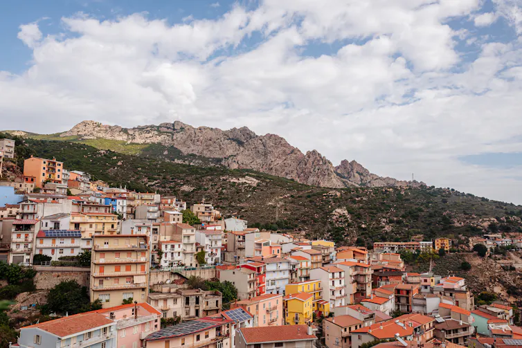 Image of Villagrande Strisaili in the Ogliastra Province of Sardinia, Italy, which has the world's highest population of centenarian men.