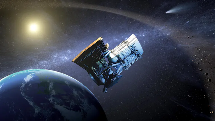 Impresión artística del telescopio WISE.