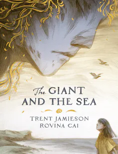 The Giant and the Sea cover, featuring a giant and a young girl.