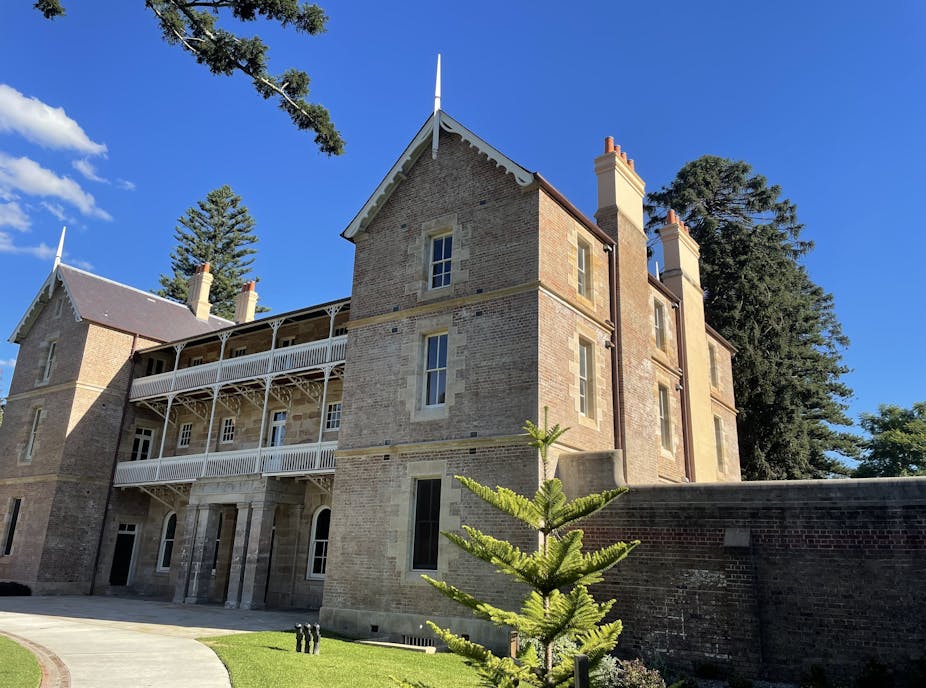 Parramatta Girls Home, an old imposing building where children were institutionalised.