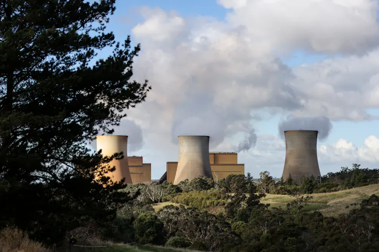 Yallourn power station in the Latrobe Valley, Victoria.