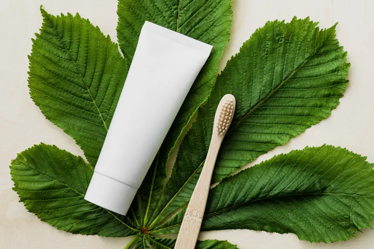 Illustration de cosmétique verte
