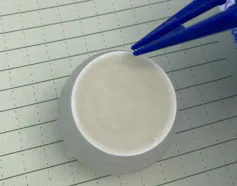 water concentrated on a filter looks pale green