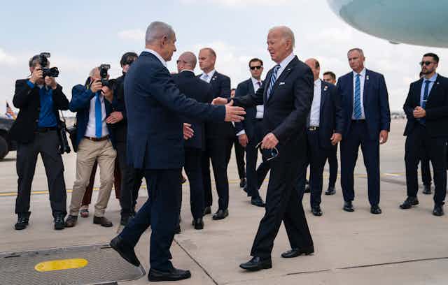 President Biden meets Israeli Prime Minister Benjamin Netanyahu