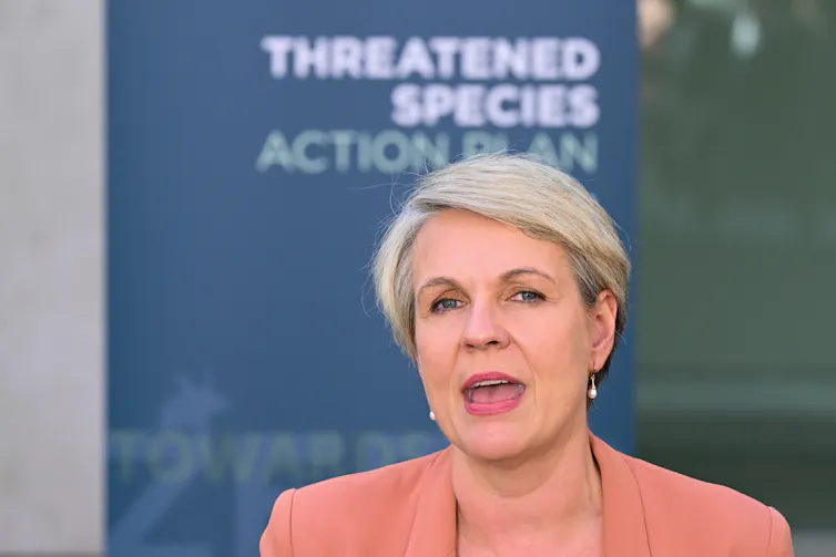 Environment Minister Tanya Plibersek launching the Threatened Species Action Plan