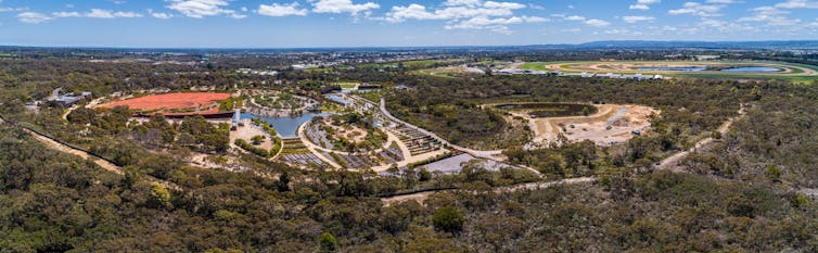 panoramic view of Royal Botanic Gardens Cranbourne