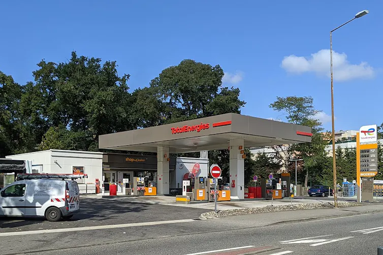Pénurie liée aux grèves dans le carburant en France en octobre 2022, station TotalEnergies, 65 route d’Agde (Toulouse)