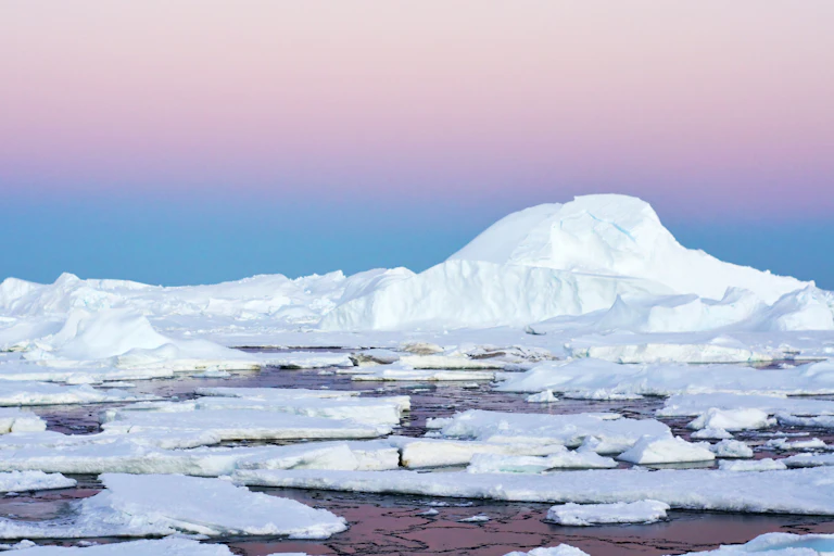 Icebergs.