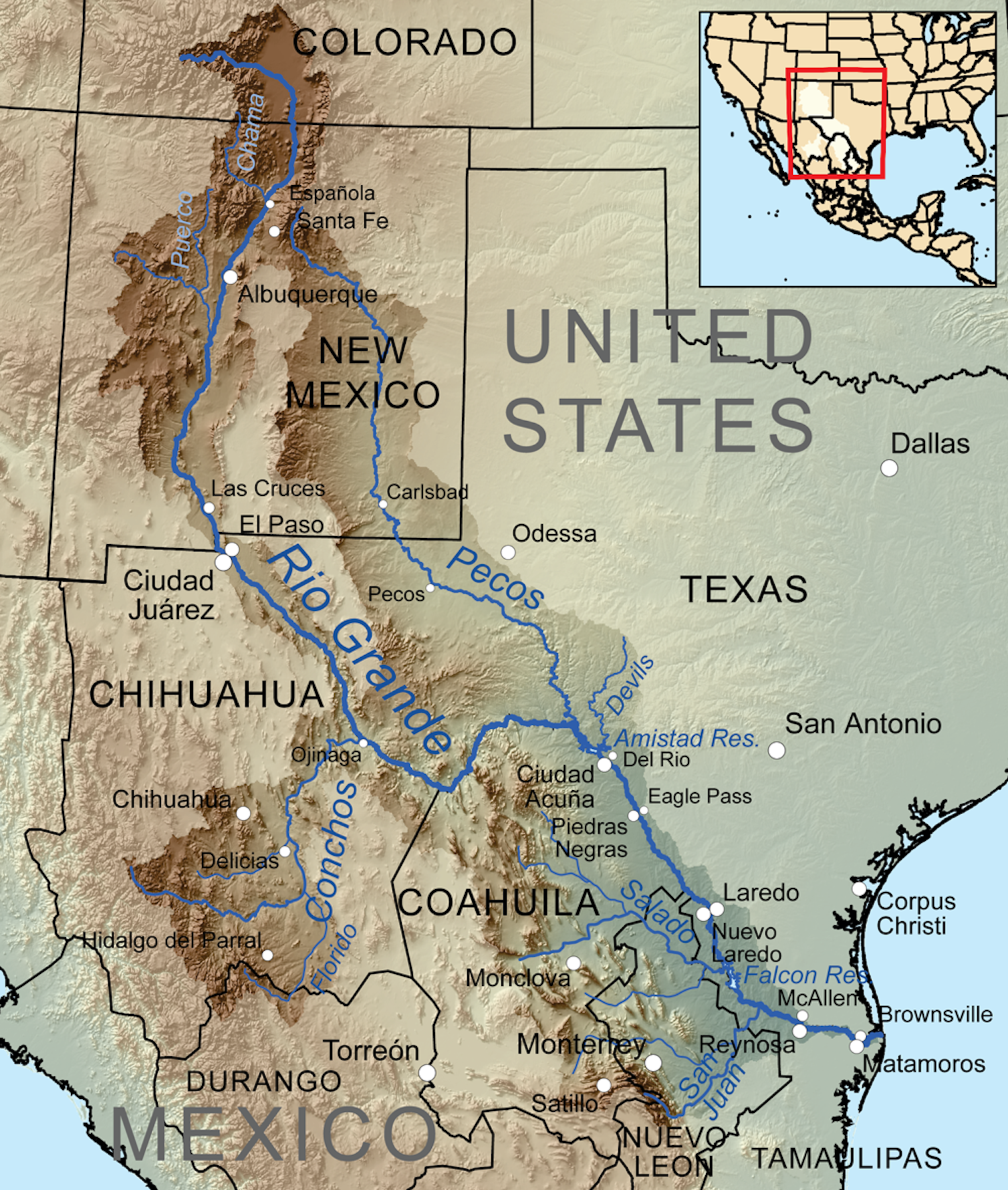 Притоки реки колорадо. Река Рио Гранде на карте. Бассейн реки Рио Гранде. Рио-Гранде (река, Огненная земля). Река Рио Гранде на карте Северной Америки.