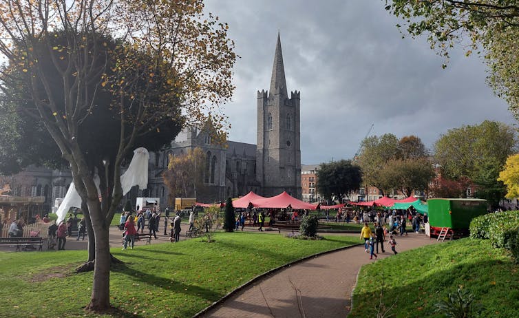 Tents at the Stokerland event in Dublin, Ireland.