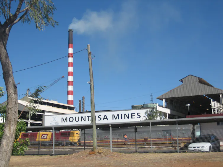 Railway station serving Mount Isa Mines