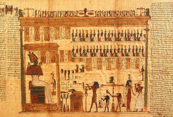 Acreditava-se que os mortos do Egito eram capazes de ajudar os vivos em tudo, desde problemas terrenos até questões sobrenaturais. (Imagem: O Livro Egípcio dos Mortos.) Wikimedia Commons