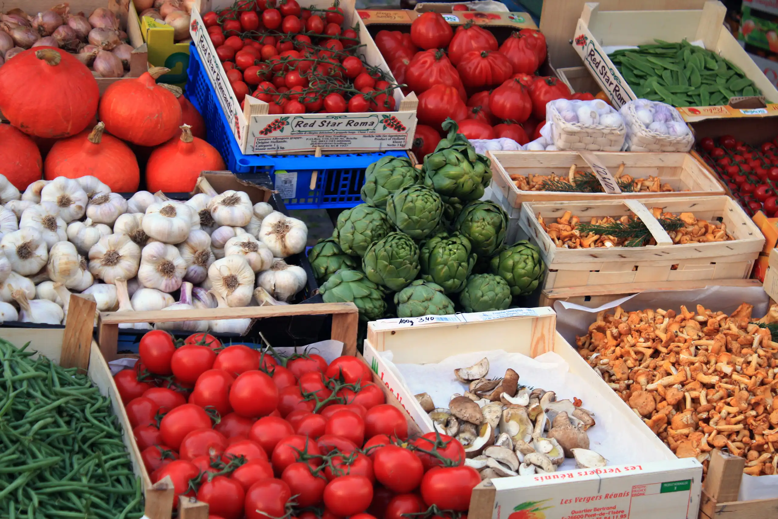 Etal d'un marché