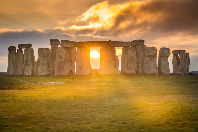 Stonehenge during sunset