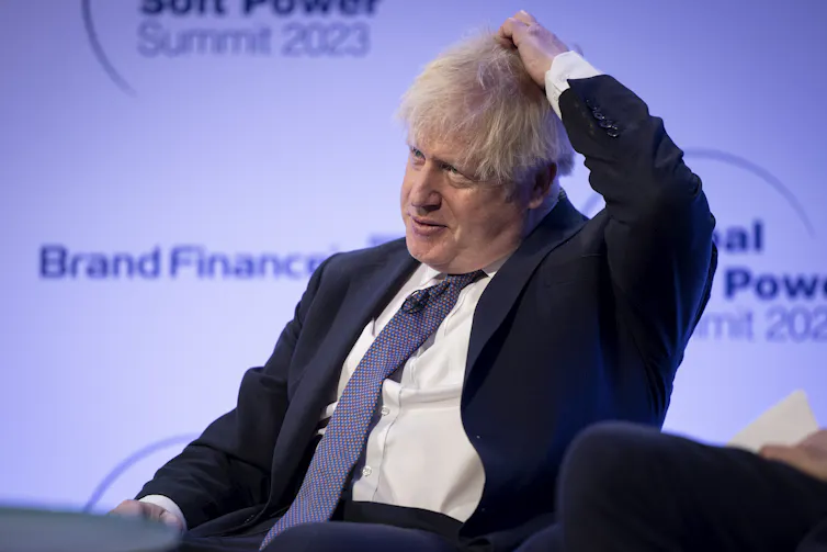 Boris Johnson scratching his head.