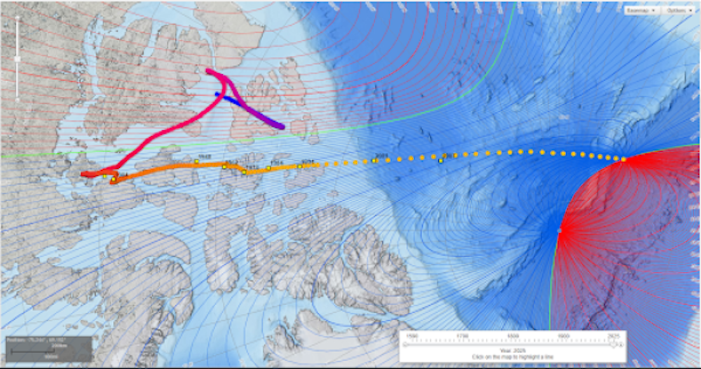 Earth's magnetic field protects life on Earth from…