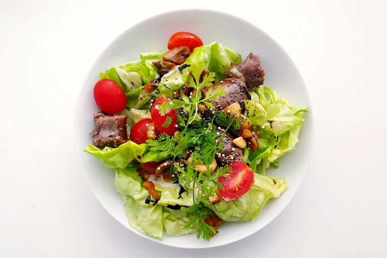 Bowl with salad