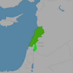 Map of disputed SHebaa Farms area.