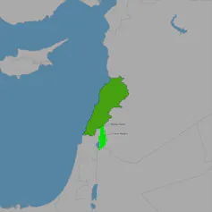 Map of disputed SHebaa Farms area.