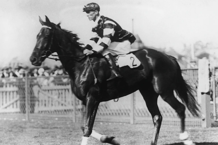 Jocky on Phar Lap