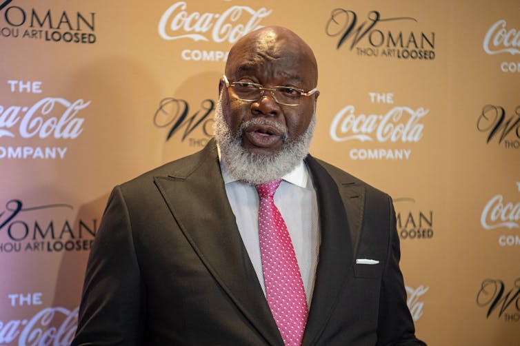 Preacher T.D. Jakes attends a conference.