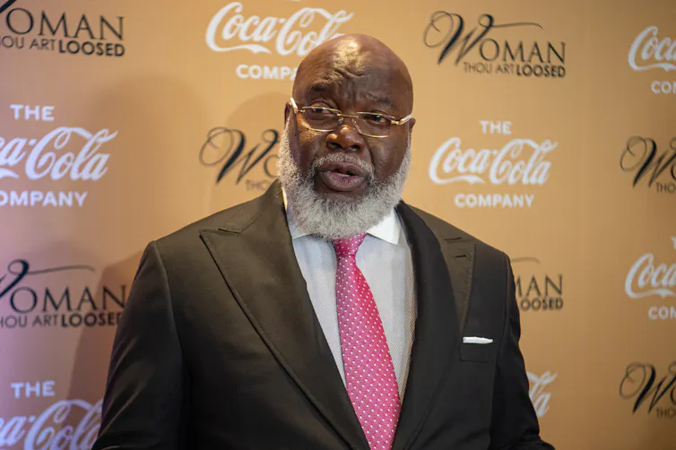 Preacher T.D. Jakes attends a conference.