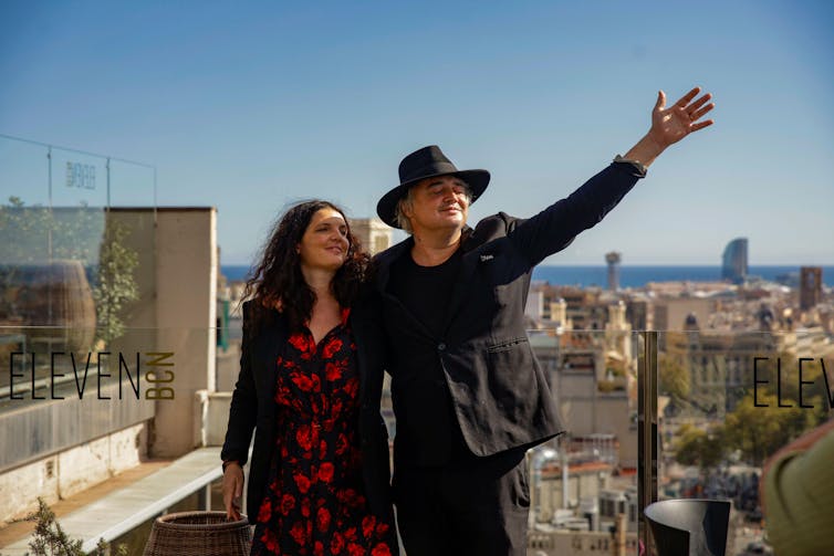 With filmmaker and partner Katia deVidas.