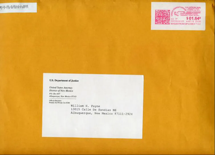Improper Envelope Examples What politicians say about Metadata. Bad metaphors and a bad idea.