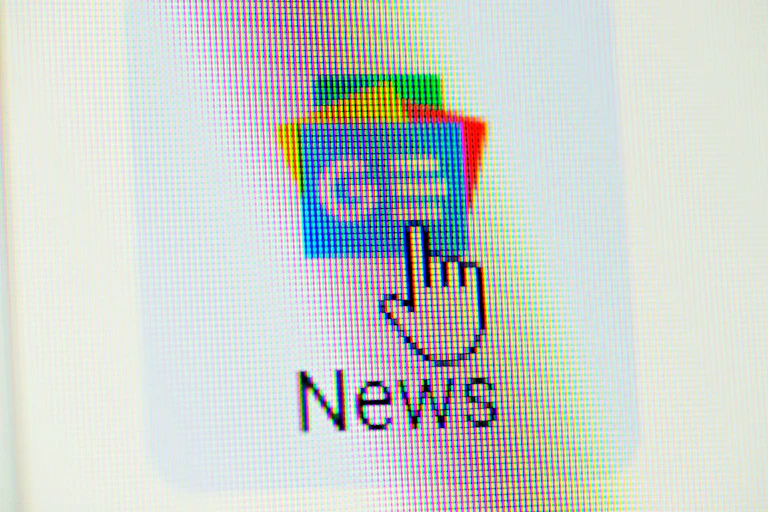 Google News icon on screen