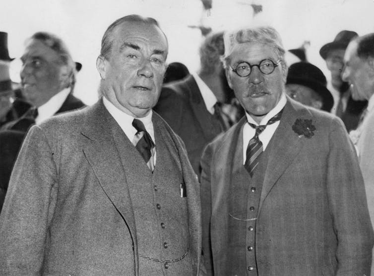 Stanley Baldwin and Ramsay MacDonald