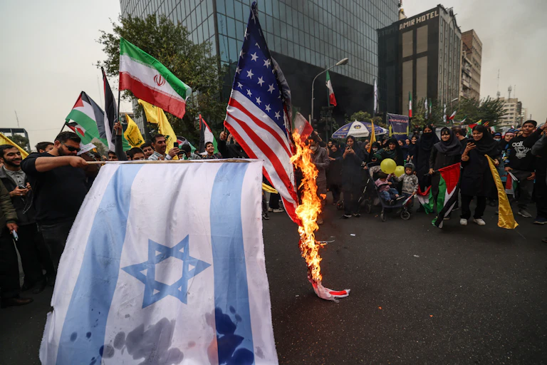 Autodafé de drapeaux israéliens er