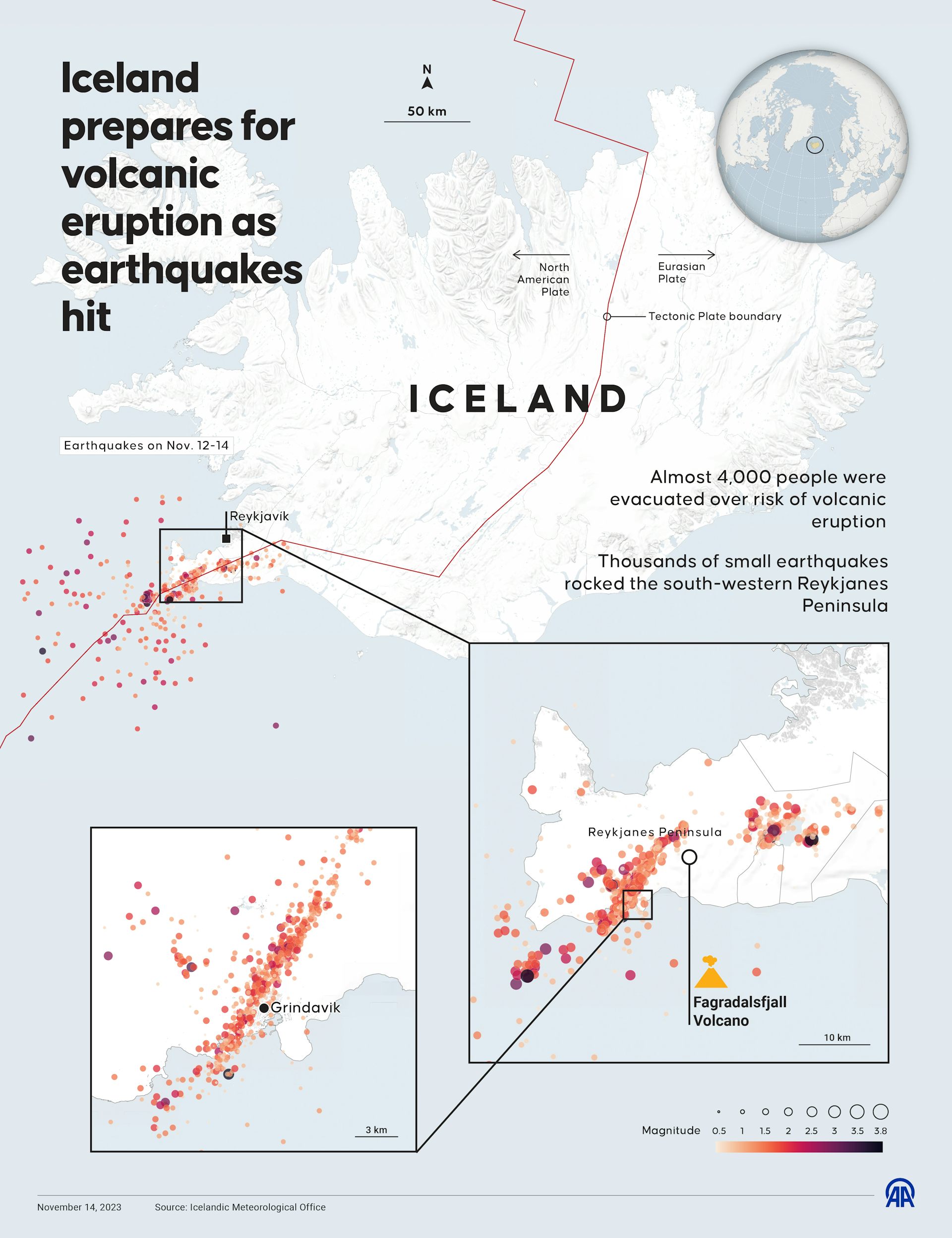 Volcanic Eruption Lights Up Iceland After Weeks Of Earthquake Warnings ...