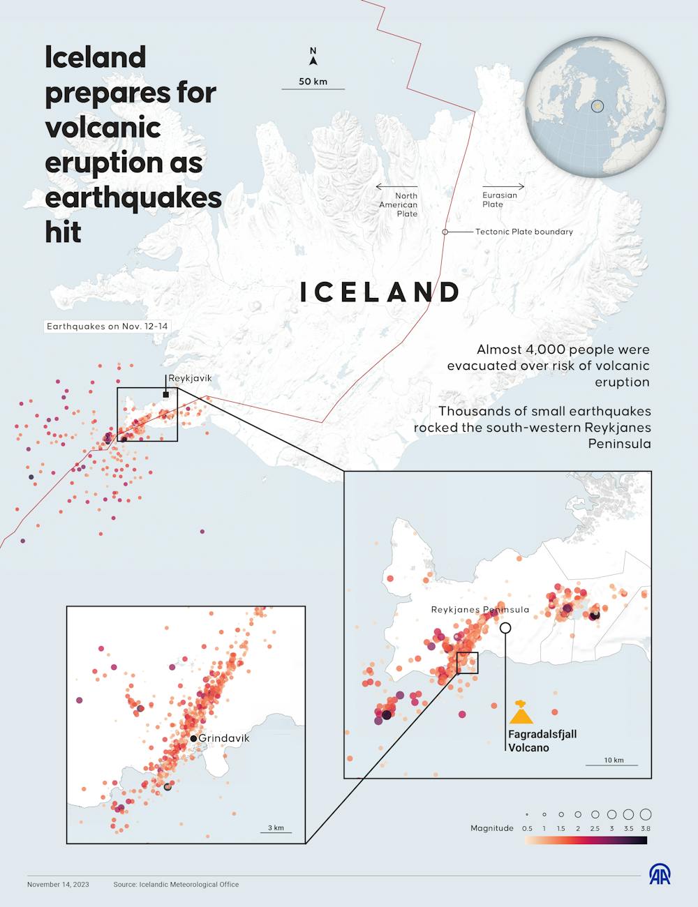 No Comment : en Islande les parois d'un volcan s'effondrent sous