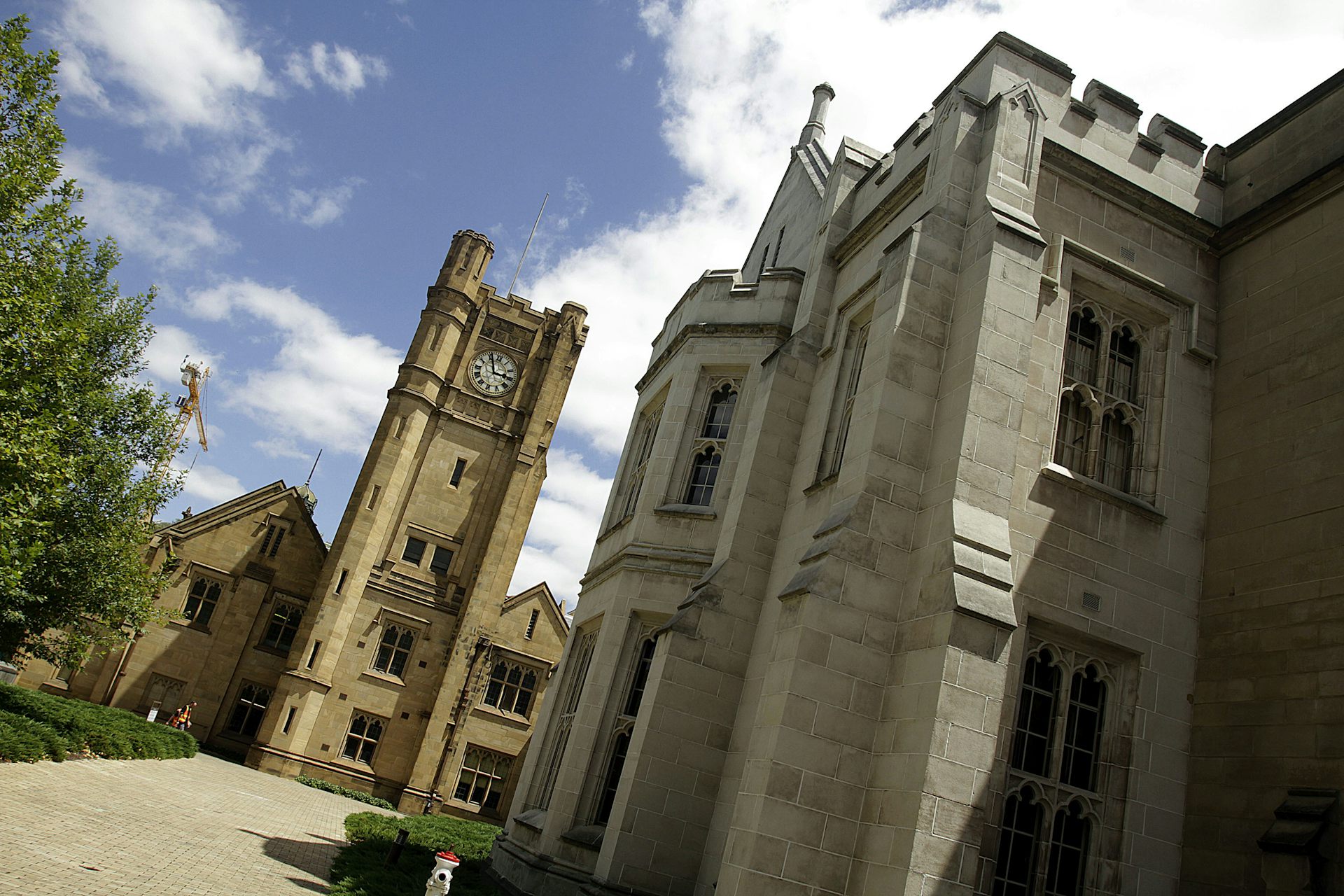 Sandstone building at the University of Melbourne.