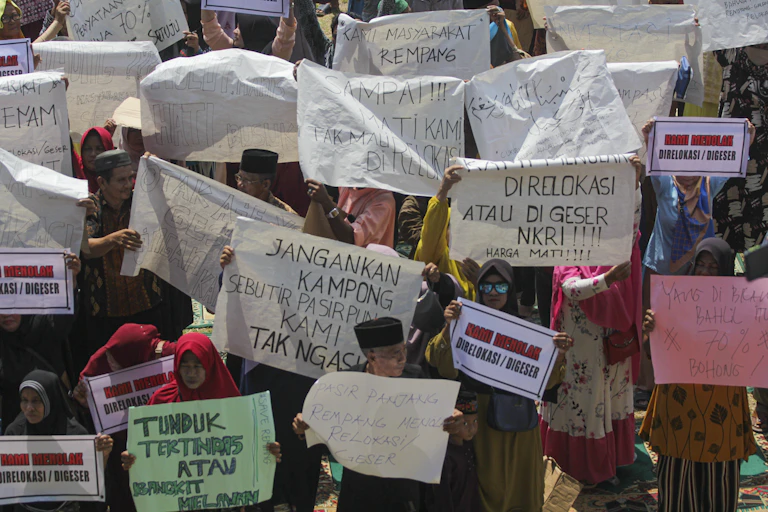 Protes warga Rempang