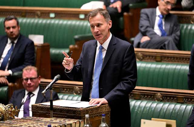 Jeremy Hunt speaking in the House of Commons.