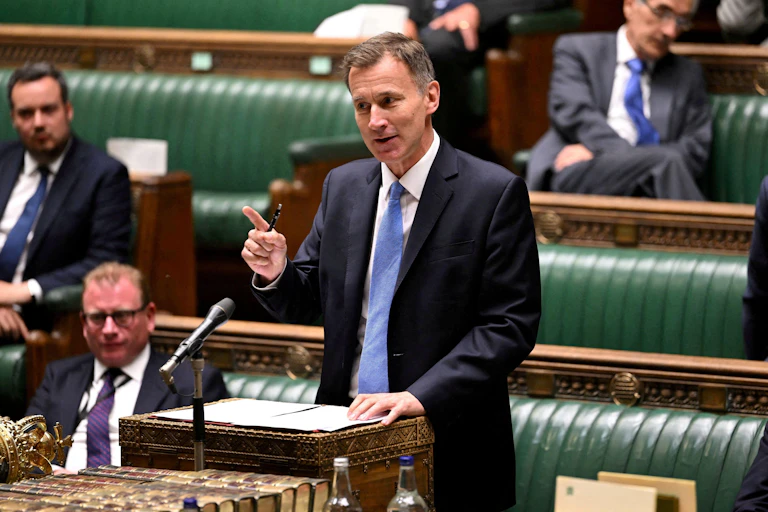 Jeremy Hunt speaking in the House of Commons.